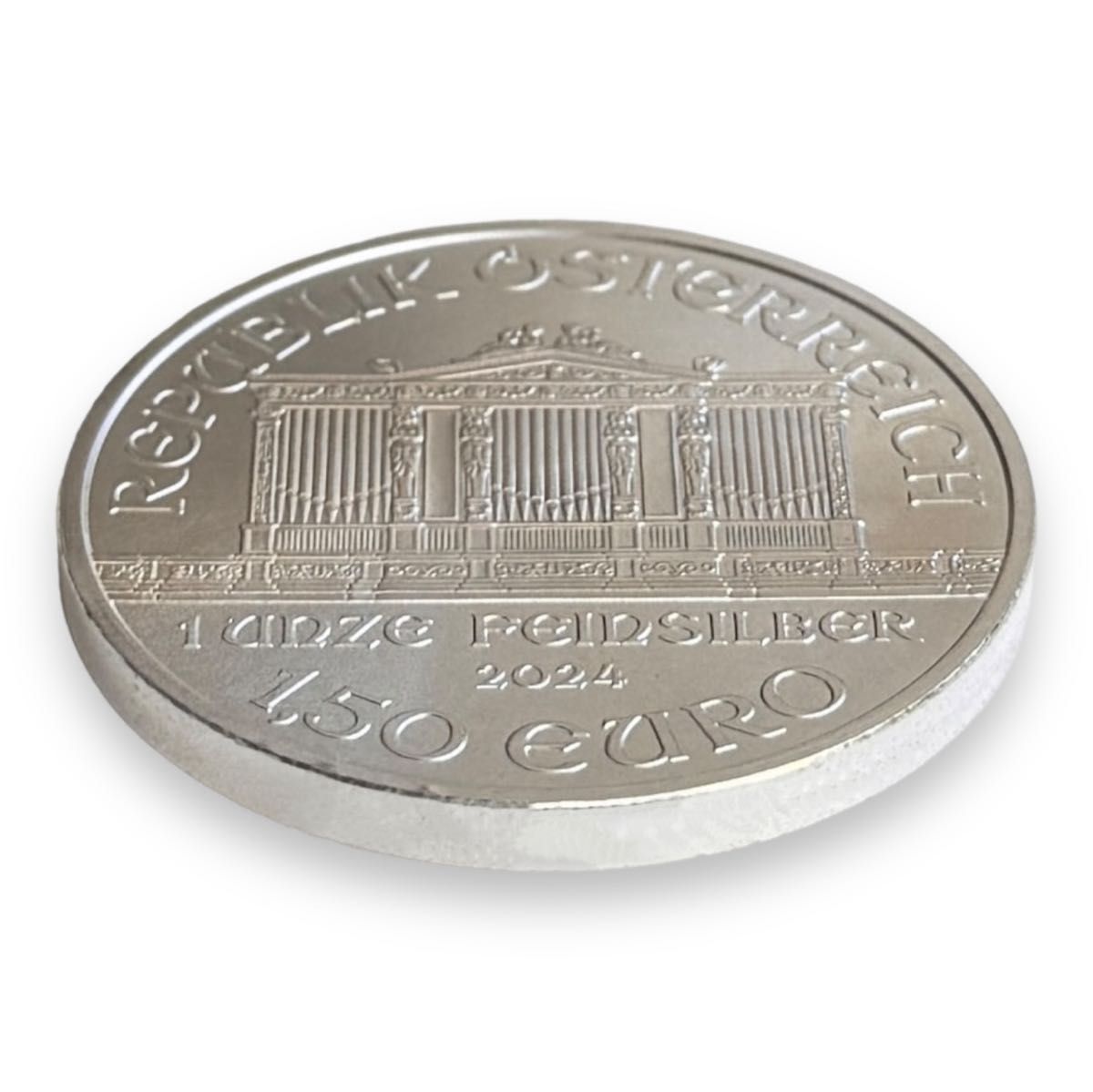 023-SU【2024年発行】オーストリア ウィーンフィル銀貨 1.50ユーロ 1オンス 銀貨 FINE SILVER