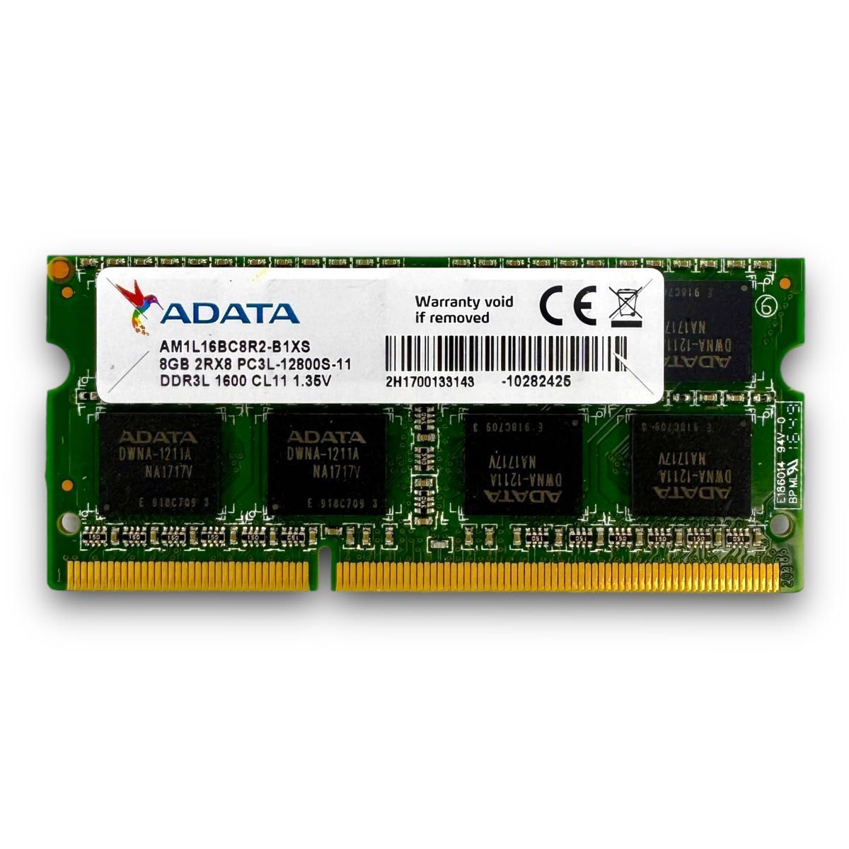 M096-38GS ノートPC 換装・増設用メモリ S.O.DDR3-1600 8GB × 1 
