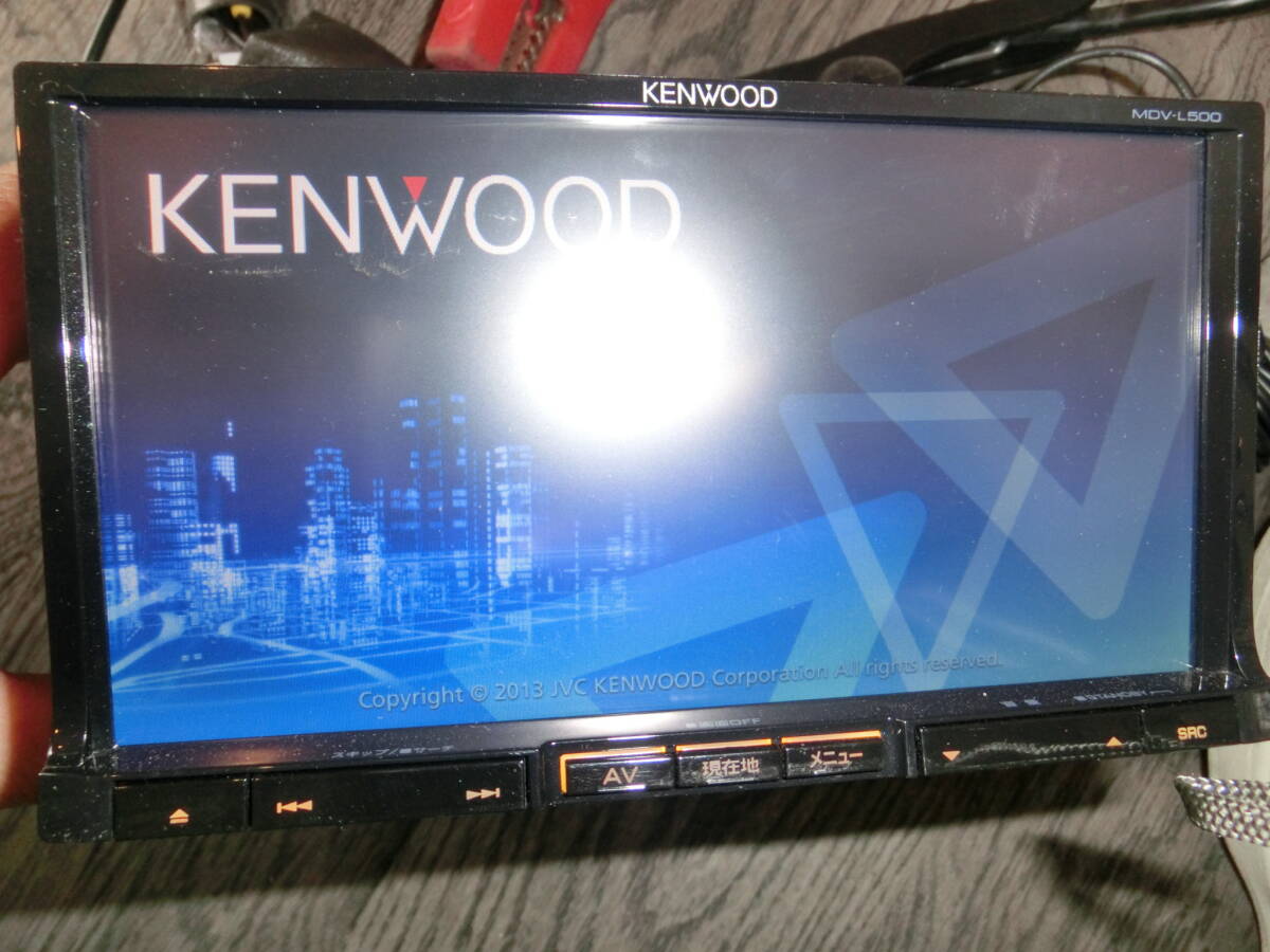 ☆彡売り切り！ジャンク品！KENWOOD/ケンウッド【MDV-L500】メモリーナビ/フルセグ内蔵/DVD/地デジ 4×4/USB/彩速ナビ/2013年製の画像1