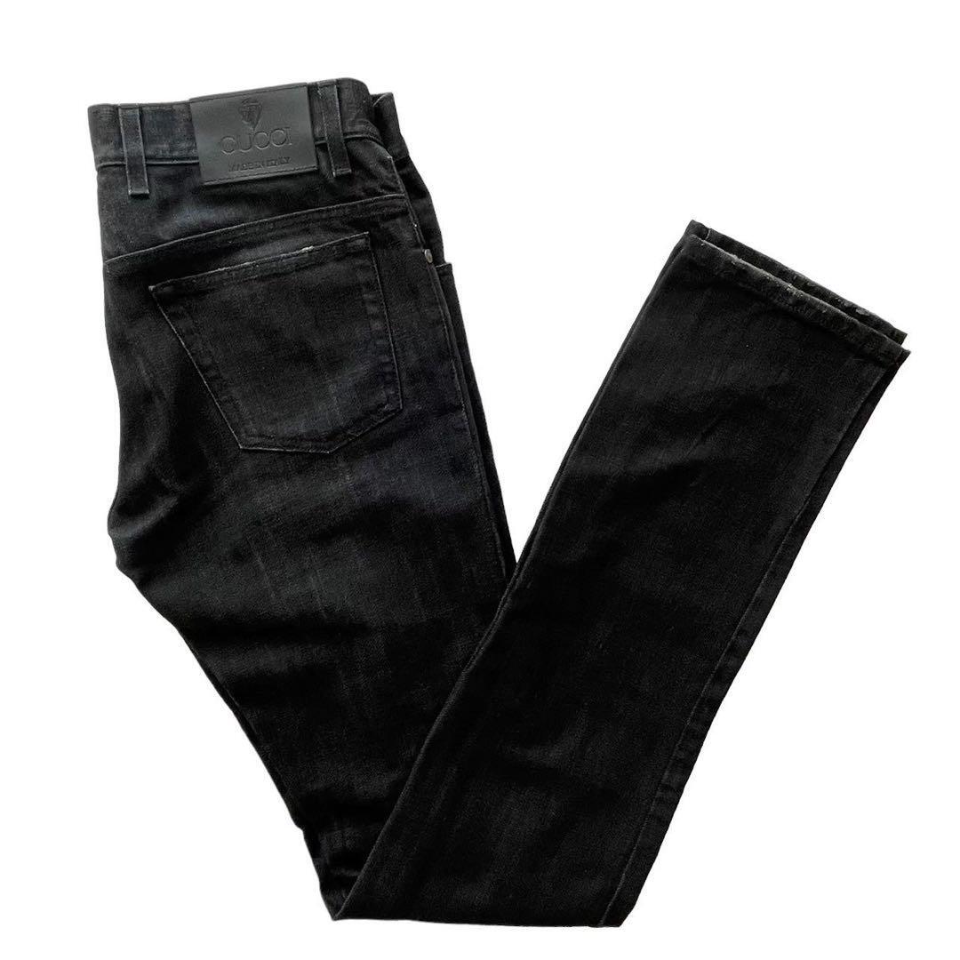 GUCCI グッチ デニムパンツ ブラック 綿100% 46サイズ GUCCI グッチ デニムパンツ ブラック 綿100% 46サイズ