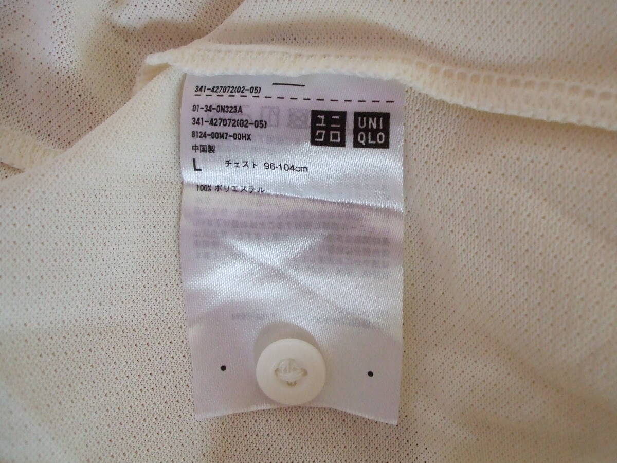  used beautiful goods Uniqlo tennis . woven model polo-shirt L size 