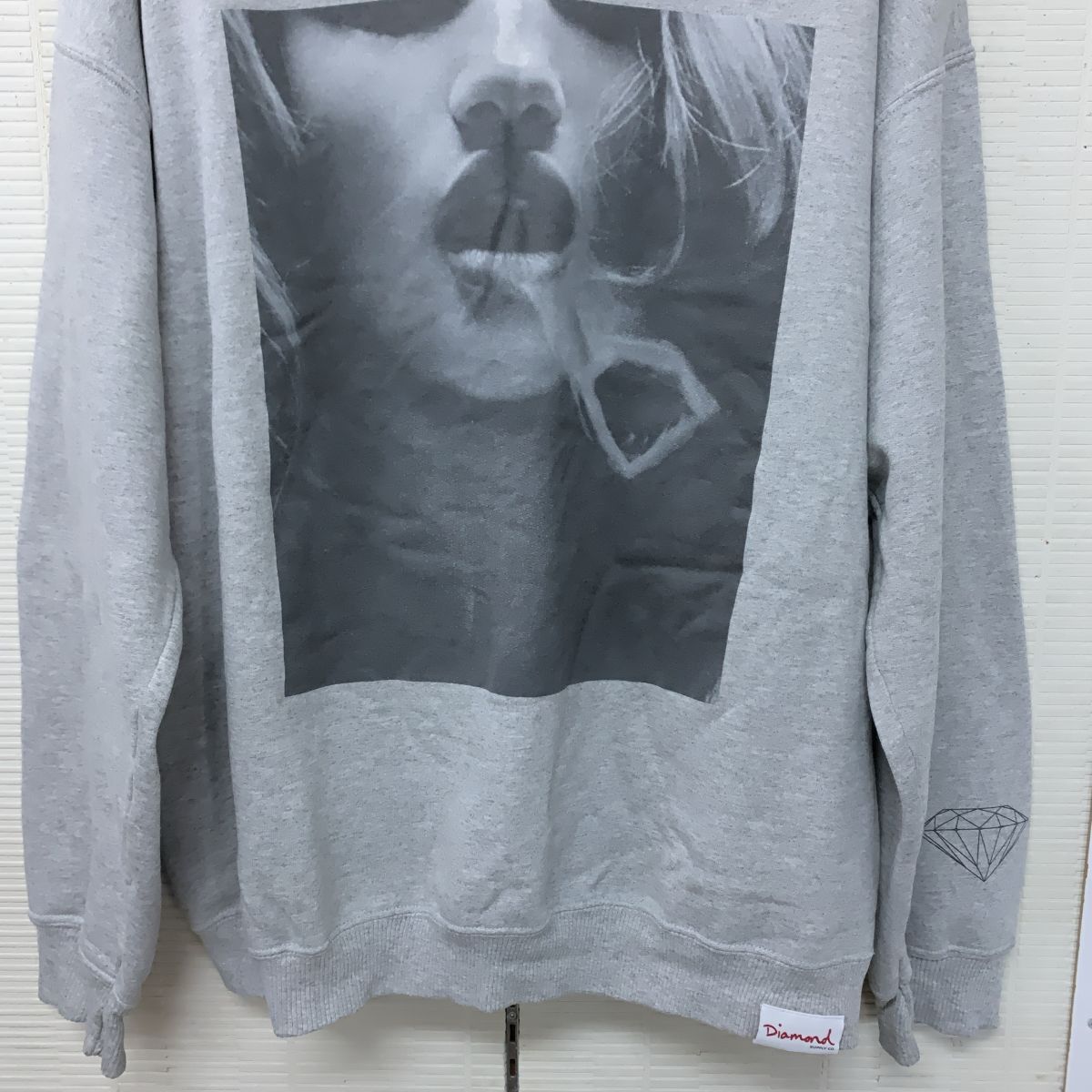 ダイヤモンドサプライ Diamond supply co. スウェット トレーナー トップス グレー フォト L 女性 スモーク メンズ レディース_画像3