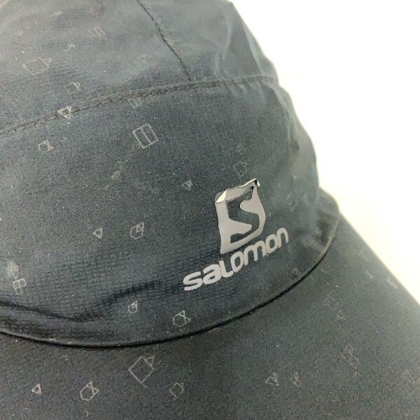 salomon サロモン C14259 171134 キャップ 帽子 ハット ナイロン アウトドア 登山 ブラック 黒 模様 キャンプ メンズ 男性_画像3