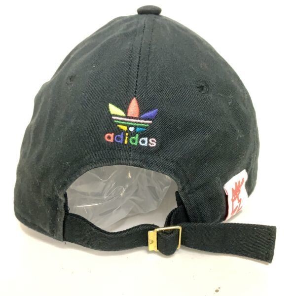 adidas LOVE UNITES アディダス 帽子 キャップ ブラック 黒 カラフル 虹色 A2L001 フリーサイズ Fの画像5