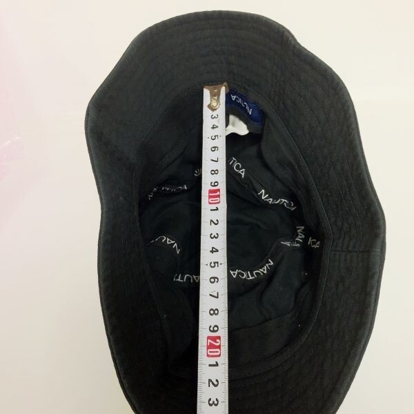 Nautica ノーティカ バケットハット 帽子 黒 ブラック メンズ レディース 100%コットン 男性 女性 ファッション 小物_画像8
