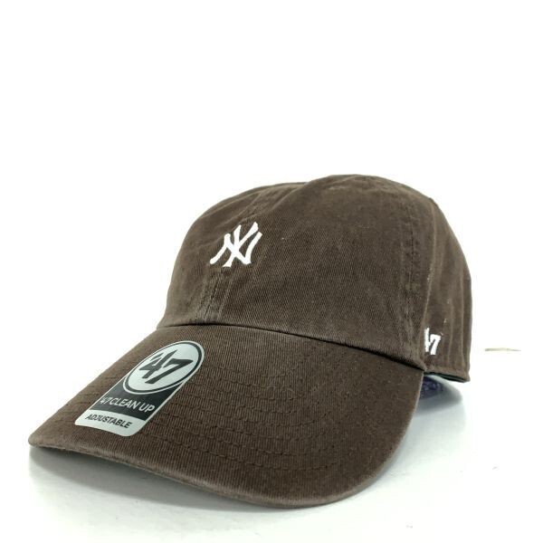 47brand フォーティーセブンブランド NY ニューヨーク ヤンキース OSFA キャップ 帽子 ハット ストリート ファッション ブラウン 茶色_画像1