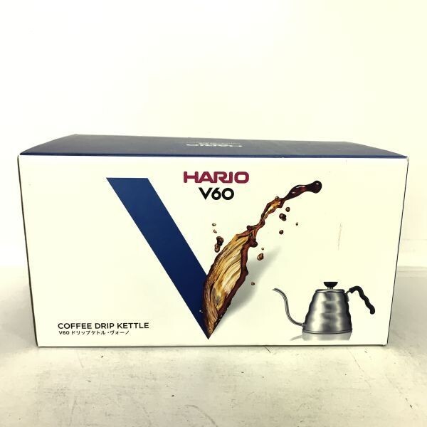 箱付き HARIO ハリオ V60 VKBR-120 ドリップケトル・ヴォーノ 0.8L IH ガスコンロ 対応 やかん ヤカン 取扱説明書_画像1
