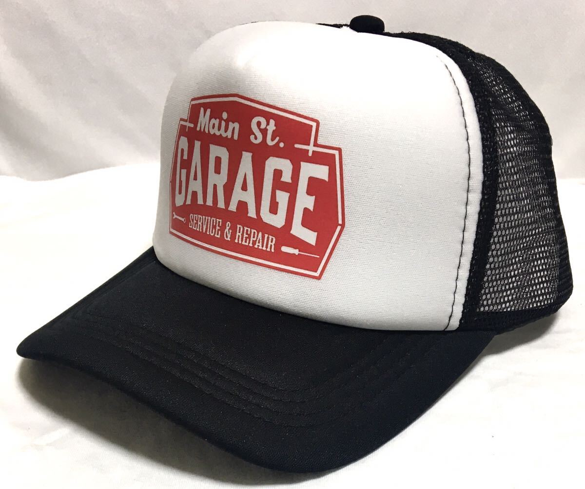 Main.st GARAGEレトロ　トラッカーキャップ　新品　ブラック　アメカジ　メッシュキャップ _画像2