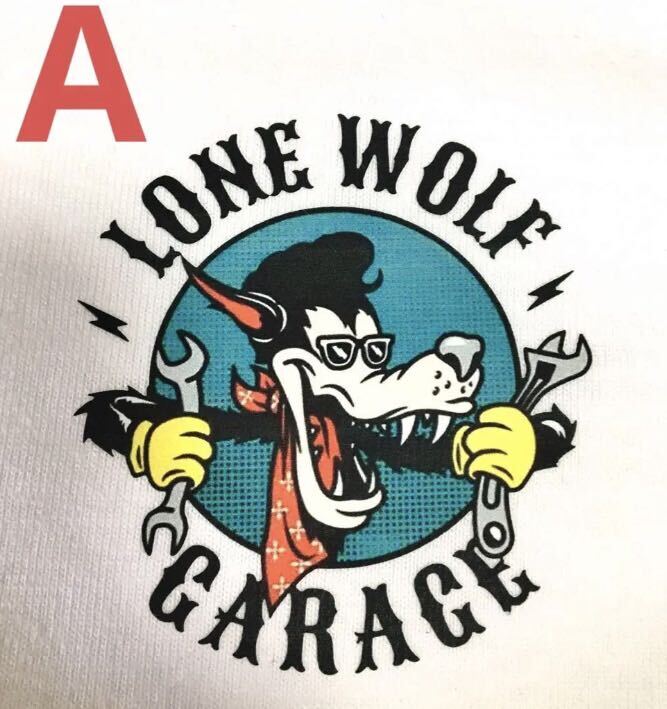 Lone Wolf Garage ワンポイントT 新品　ホワイト　M〜XL