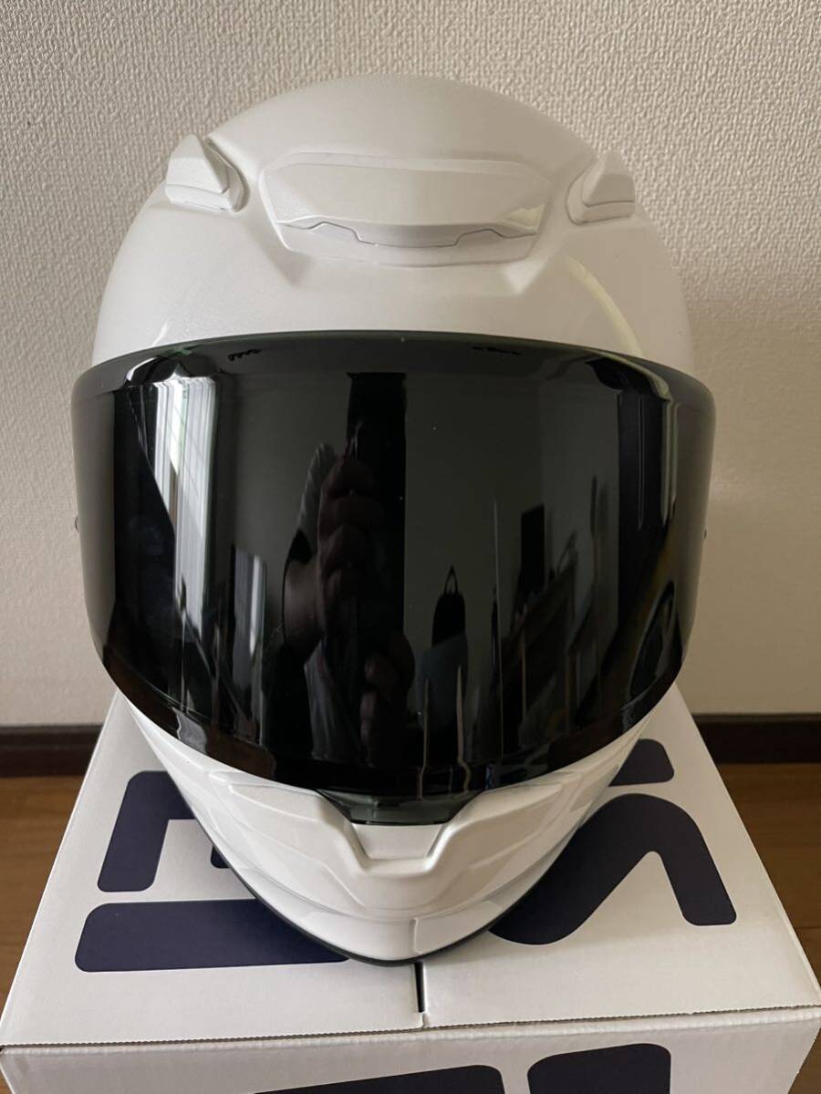 ヘルメット SHOEI z-8 XL ホワイト ダークスモークシールド付の画像2