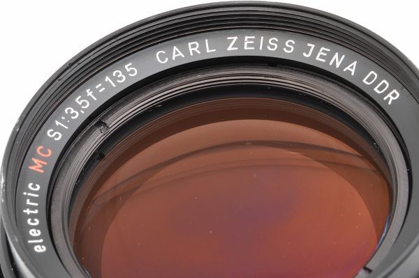 CARL ZEISS JENA DDR electric MC SONNAR 135mm F3.5 M42 カール ツァイス イエナ ＤＤＲ エレクトリック ＭＣ ゾナー Ｍ４２ 135/3.5 35_画像2