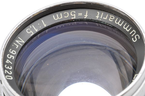 Leica Summarit 5cm F1.5 ライカ ズマリット Lマウント L39 フィルター ライツ ヴェッツラー Leitz Wetzlar Germany ドイツ製 5/1.5 15 50の画像2