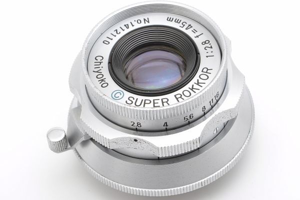 Chiyoko SUPER ROKKOR 45mm F2.8 Lマウント L39 千代田光学 スーパー ロッコール 45/2.8 日本製 Leica ライカ Leitz ライツ 4.5 28の画像1