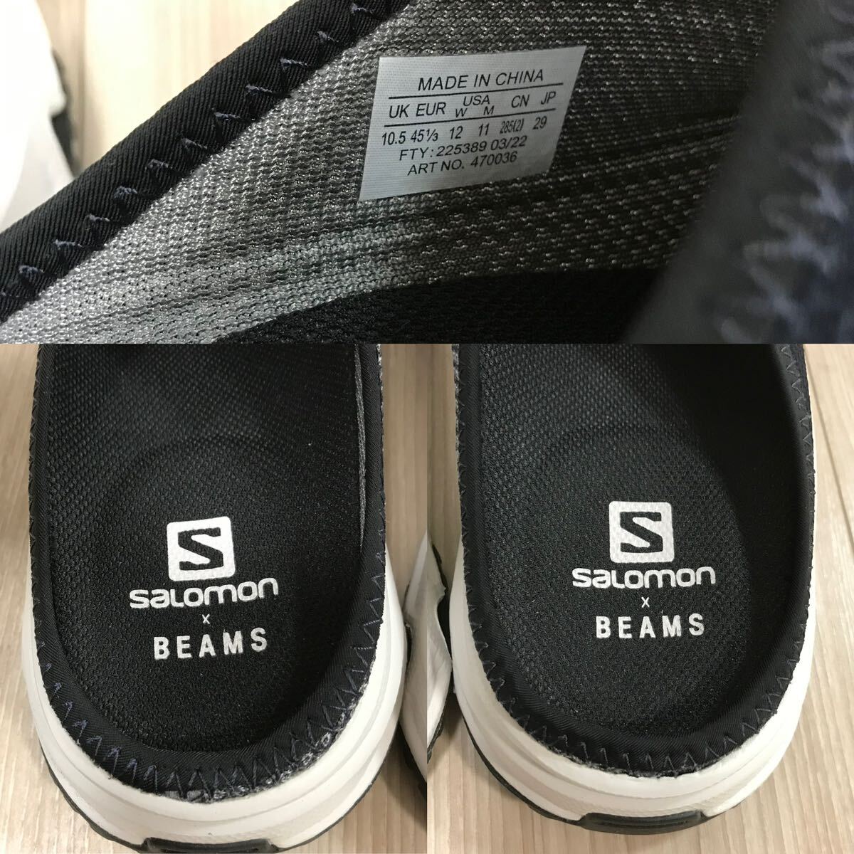 SALOMON BEAMS RX SLIDE 3.0 advanced navyサロモン ビームス 別注 コラボ クレイジー アシメ スリッポン リカバリー サンダル スニーカー 