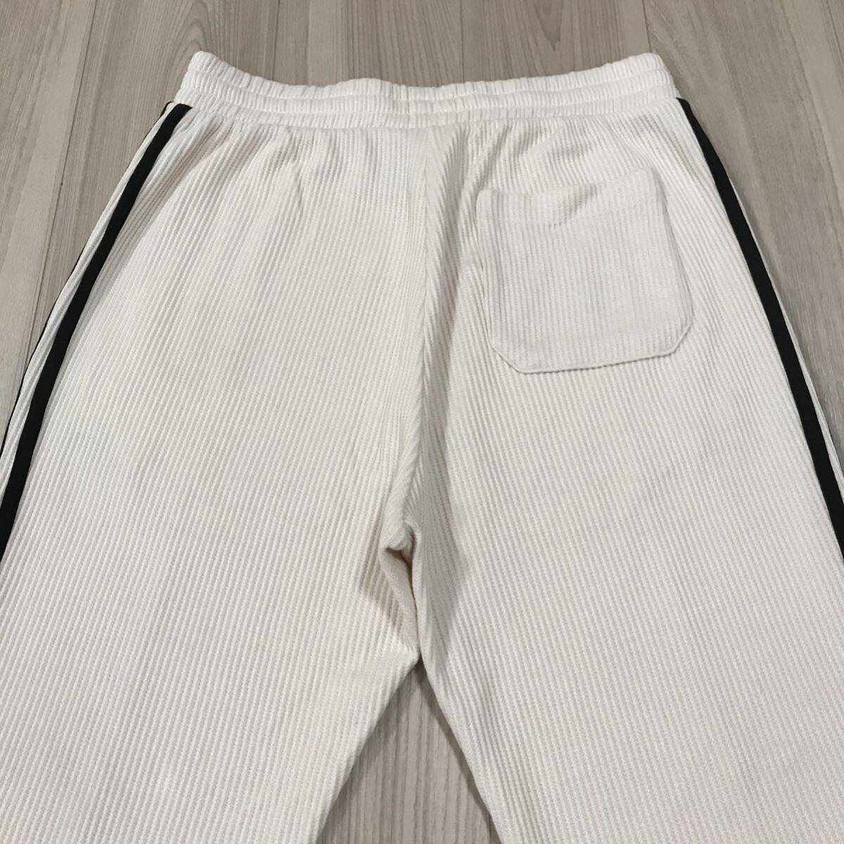 adidas TRACK PANTS WHITE BLACK アディカラー ワッフル ベッケンバウアー トラック パンツ アディダス オリジナルス ジャージ ホワイト_画像5