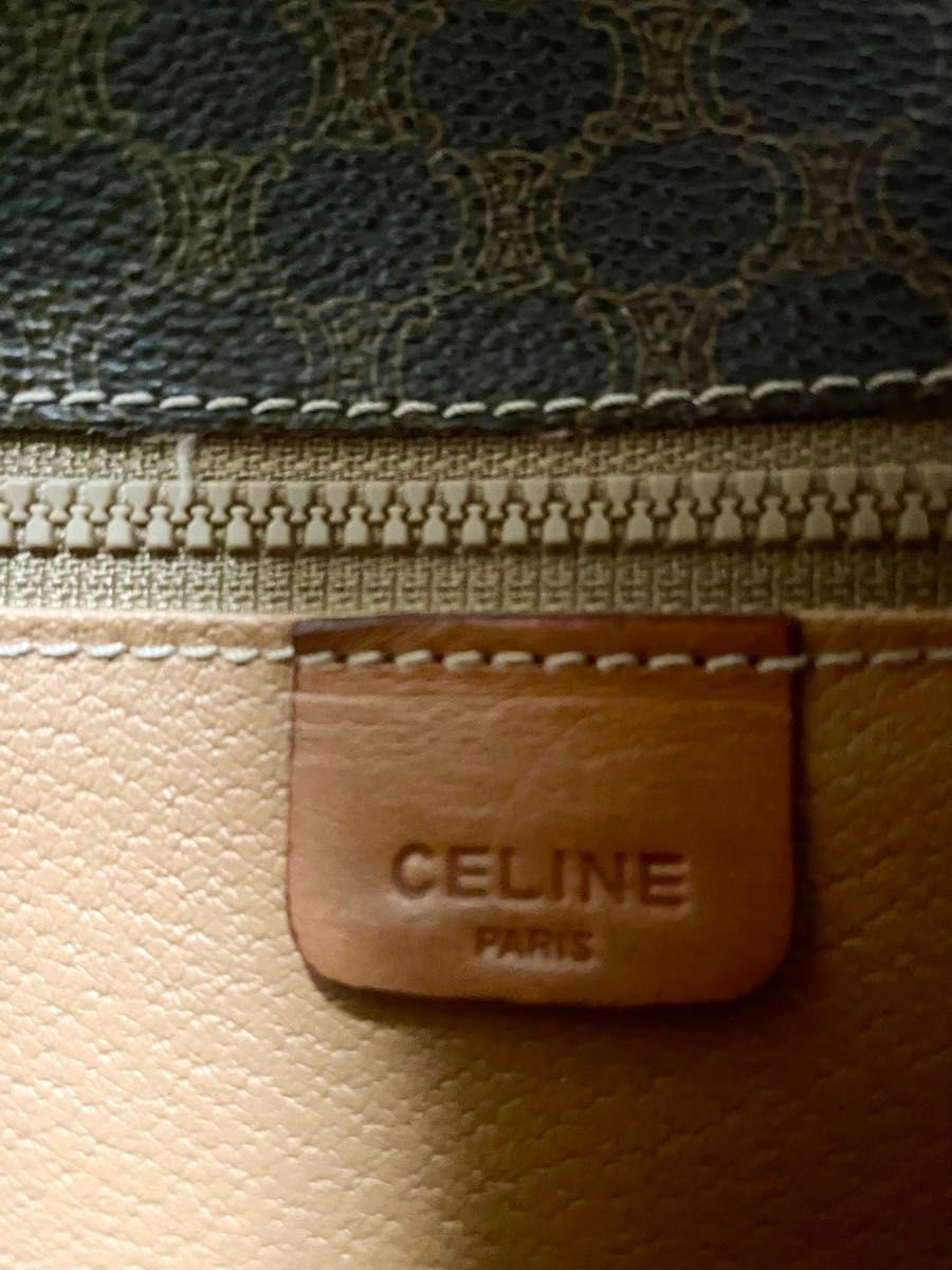 【美品】CELINE(セリーヌ) マカダム柄 ショルダーバッグ ブラウン ヴィンテージ