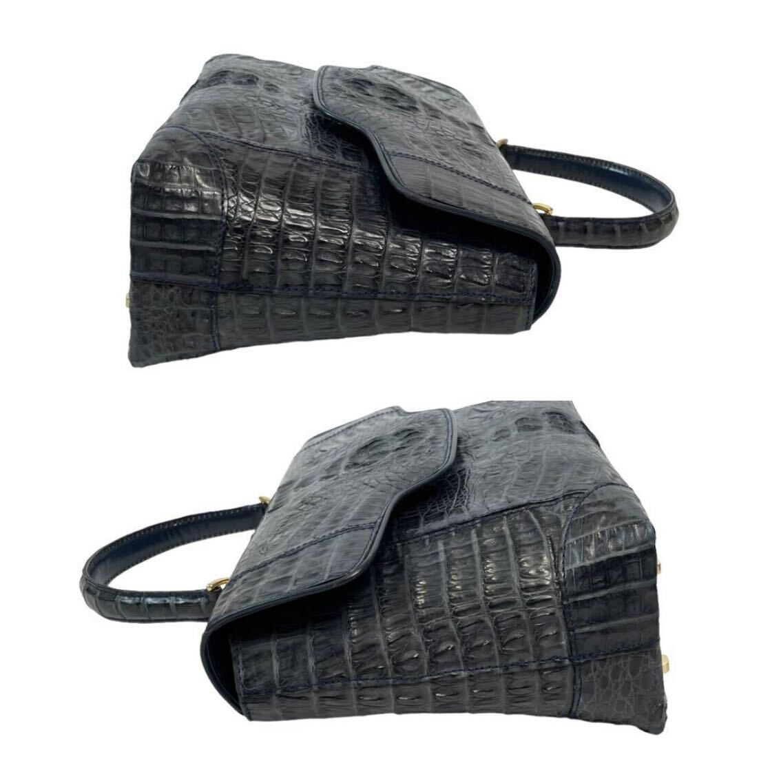 [ прекрасный товар * подлинный товар ] крокодил kai man ручная сумочка формальный серый . экзотический 