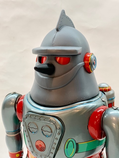# reprint #Made in JAPAN# tin plate Tetsujin 28 number # Osaka tin plate toy materials .# box attaching #