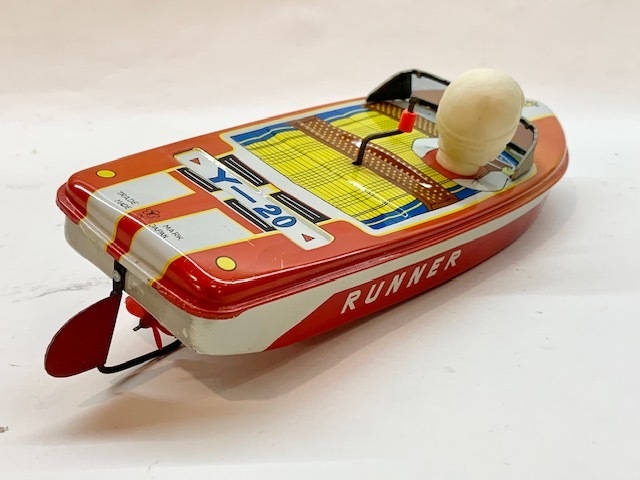 ■Made in JAPAN■ブリキ ボート■RUNNER BOAT■米澤玩具■