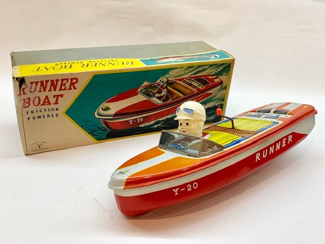 ■Made in JAPAN■ブリキ ボート■RUNNER BOAT■米澤玩具■