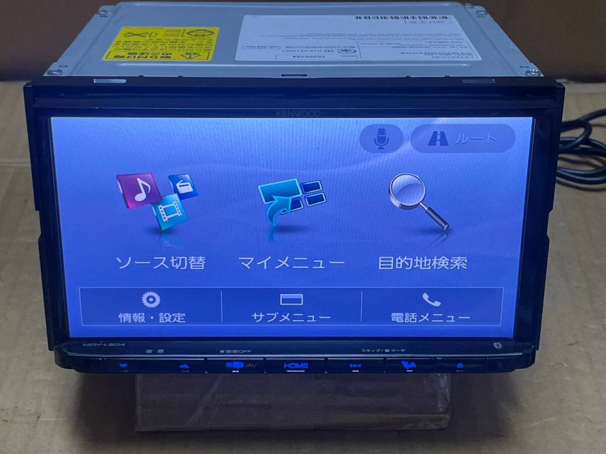 KENWOOD MDV-L504. speed navi 2017 year made Full seg Bluetooth USB DVD ream .ETC2.0 DSRC light beacon new goods print antenna attaching operation ok