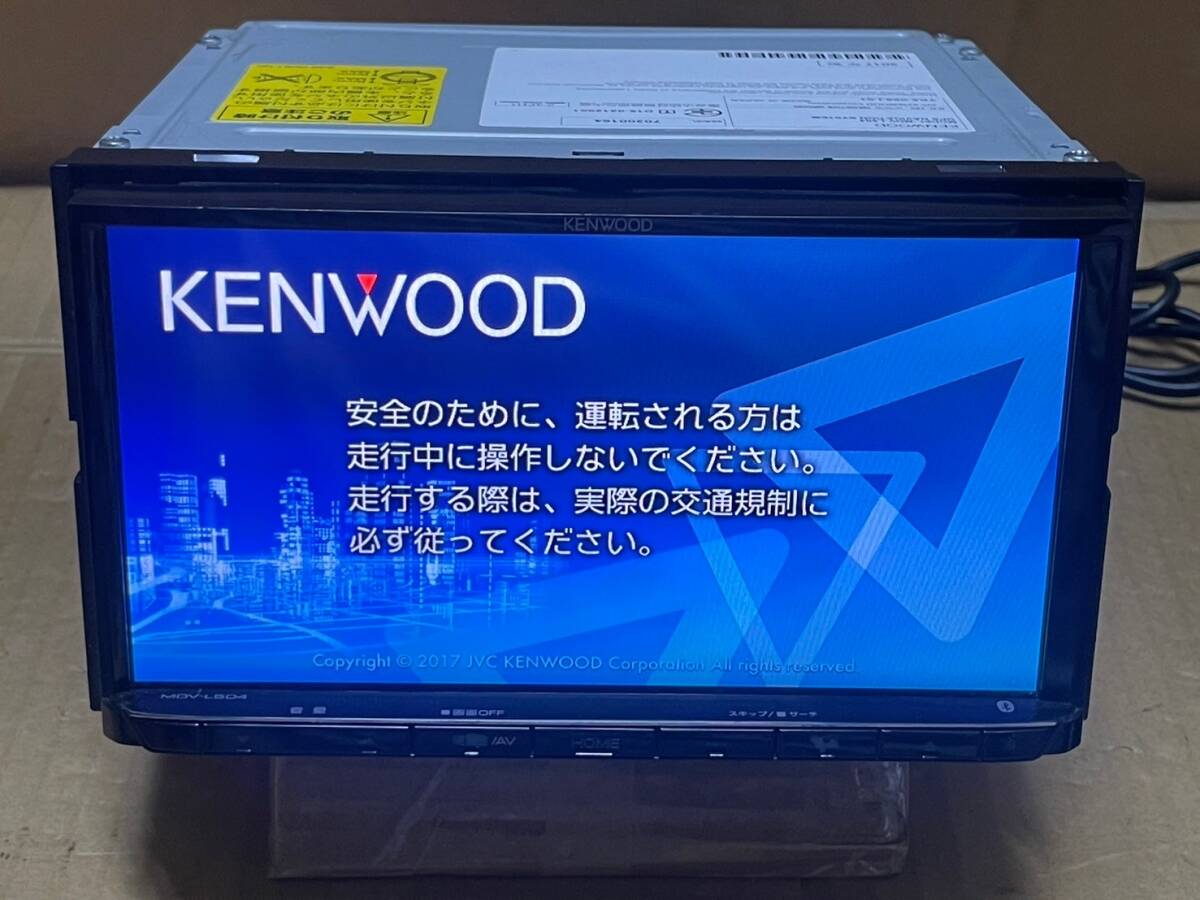 KENWOOD MDV-L504 彩速ナビ 2017年製 フルセグ Bluetooth USB DVD 連携ETC2.0 DSRC 光ビーコン 新品プリントアンテナ付き 動作ok_画像1