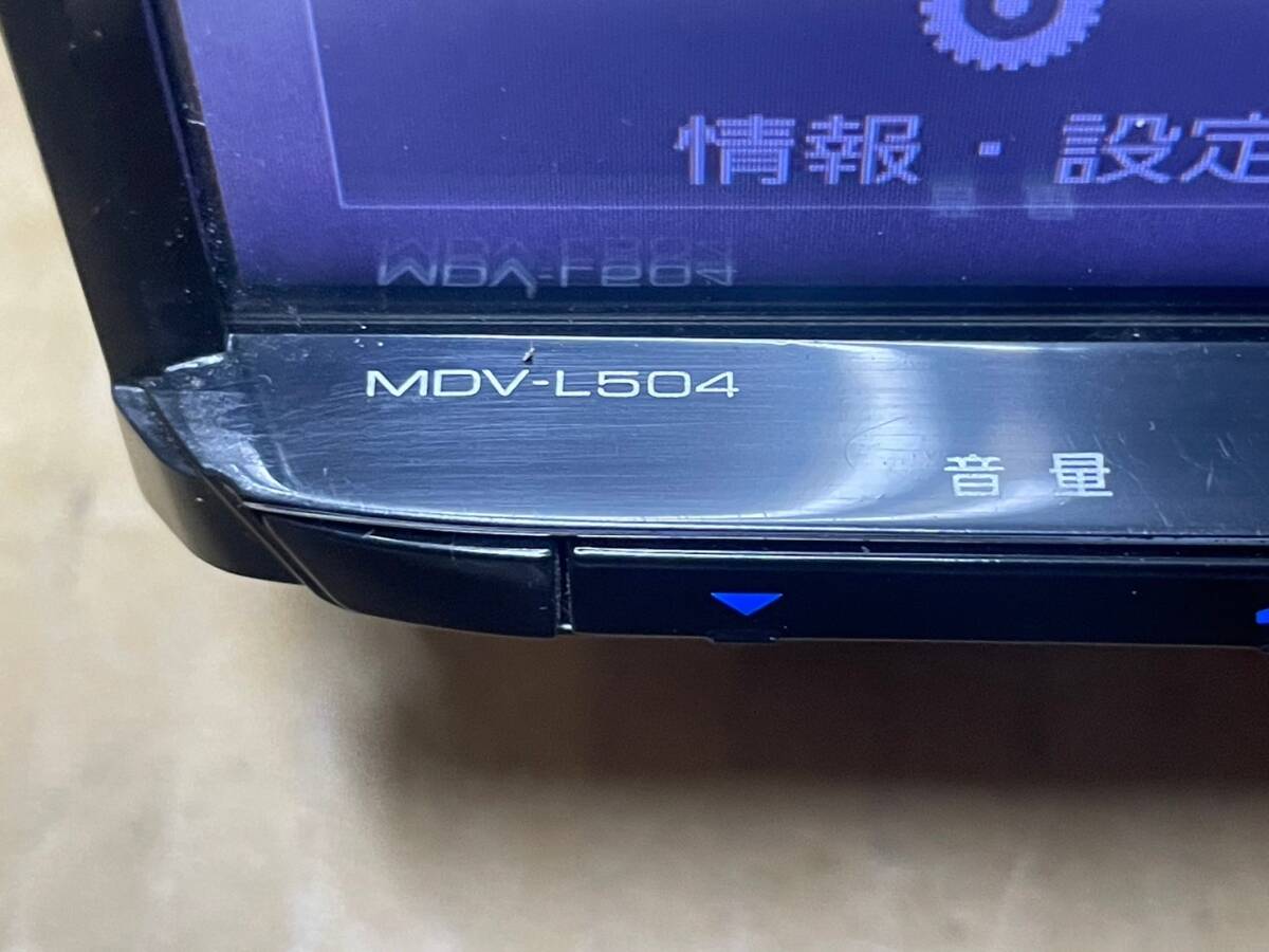 KENWOOD MDV-L504 彩速ナビ 2017年製 フルセグ Bluetooth USB DVD 連携ETC2.0 DSRC 光ビーコン 新品プリントアンテナ付き 動作ok_画像4