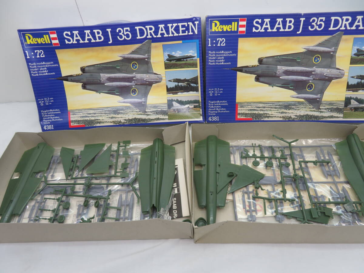 【管理G562】【未組立】Revell　SAAB J35 DRAKEN　サーブ　ドラケン　2個セット　1/72　プラモ　模型_画像4