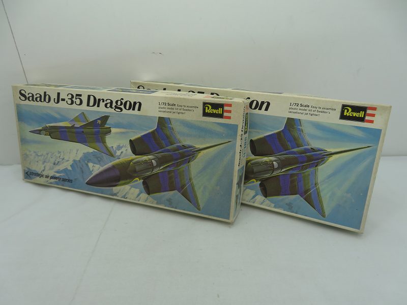 【管理G560】【未組立】Revell　SAAB J-35 Dragon サーブ　ドラケン　H-189　1/72　プラモ　模型_画像1