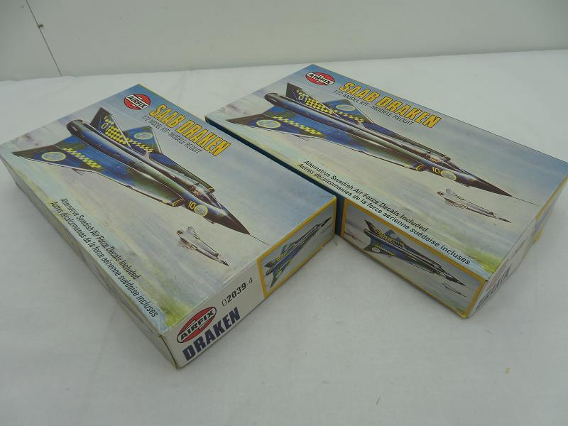 【管理G578】【未組立】AIRFIX　SAAB　DRAKEN　サーブ　ドラケン　SERIE2　5個セット　1/72　プラモデル 模型_画像5