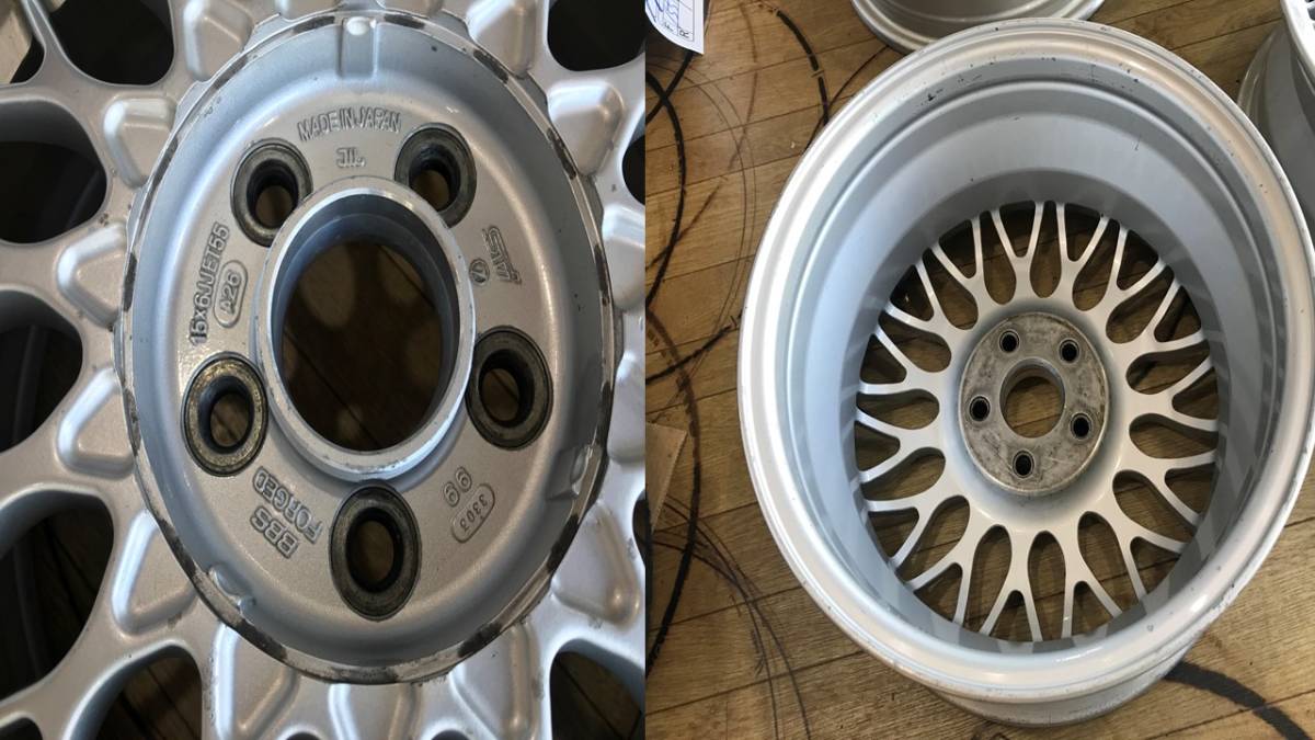 軽量 鍛造 FORGED BBS スバル 純正 STI オプション 15X6J+55 PCD100 レガシィ インプレッサ フォレスター 86 BRZ プリウス_画像10