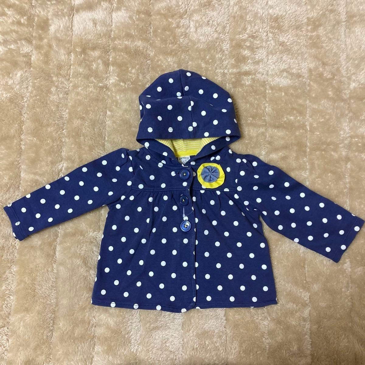 【セット販売】carter's babyGAP パーカー　チュニック　ドット柄　チェック柄　90  セット　古着　子供服　キッズ