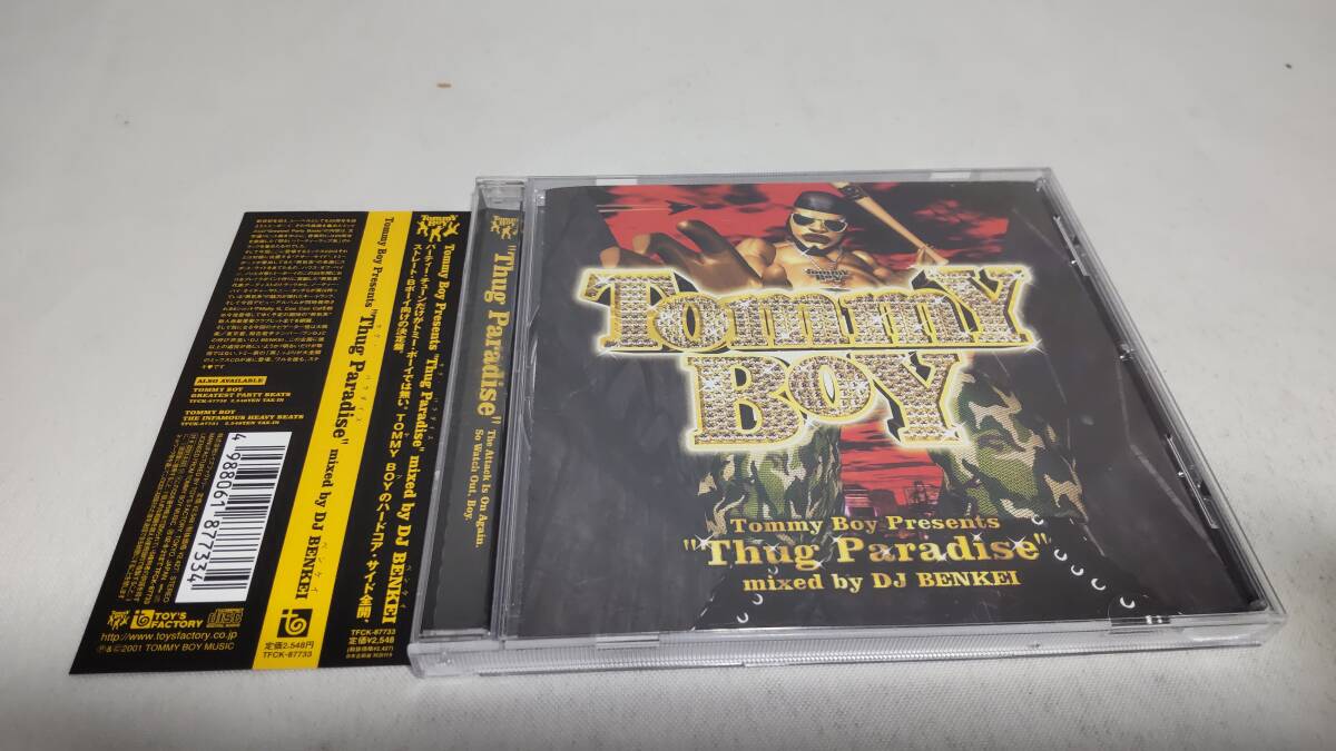 D4614　『CD』　Tommy Boy Presents“Thug Paradise”mixed by DJ Benkei 帯付_画像1