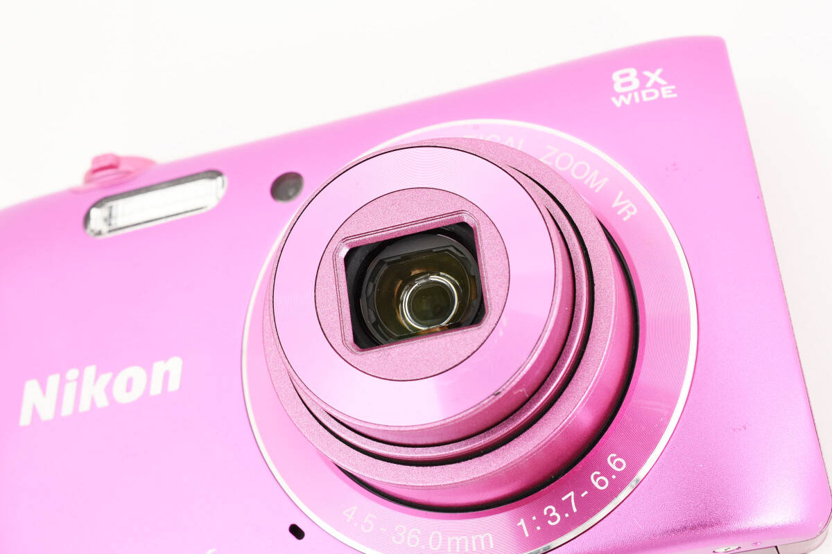 ★外観美品★ニコン NIKON COOLPIX S3700 コンパクトデジタルカメラ ピンク ＃971L3221　_画像9
