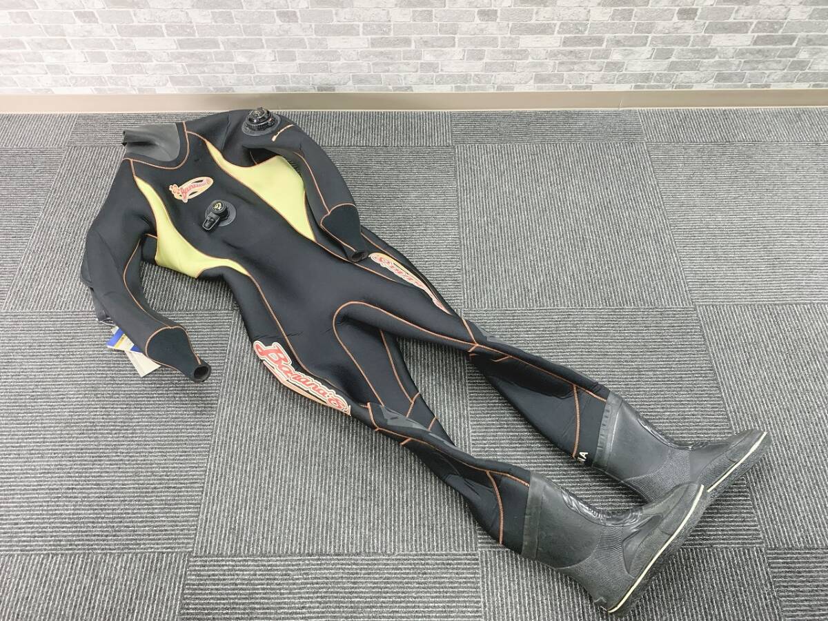 3n 120 未使用/保管品 ウェットスーツ レディース ブーツ24.0cm World Dive ワールドダイブ ドライスーツ 着丈約145cm 現状品の画像1