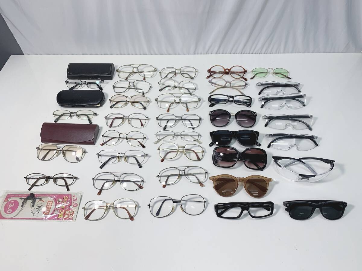 45n 80 メガネ 眼鏡 めがね サングラス 老眼 フレーム パーツ ジャンク含む 36点 まとめて ブランド品ありの画像1