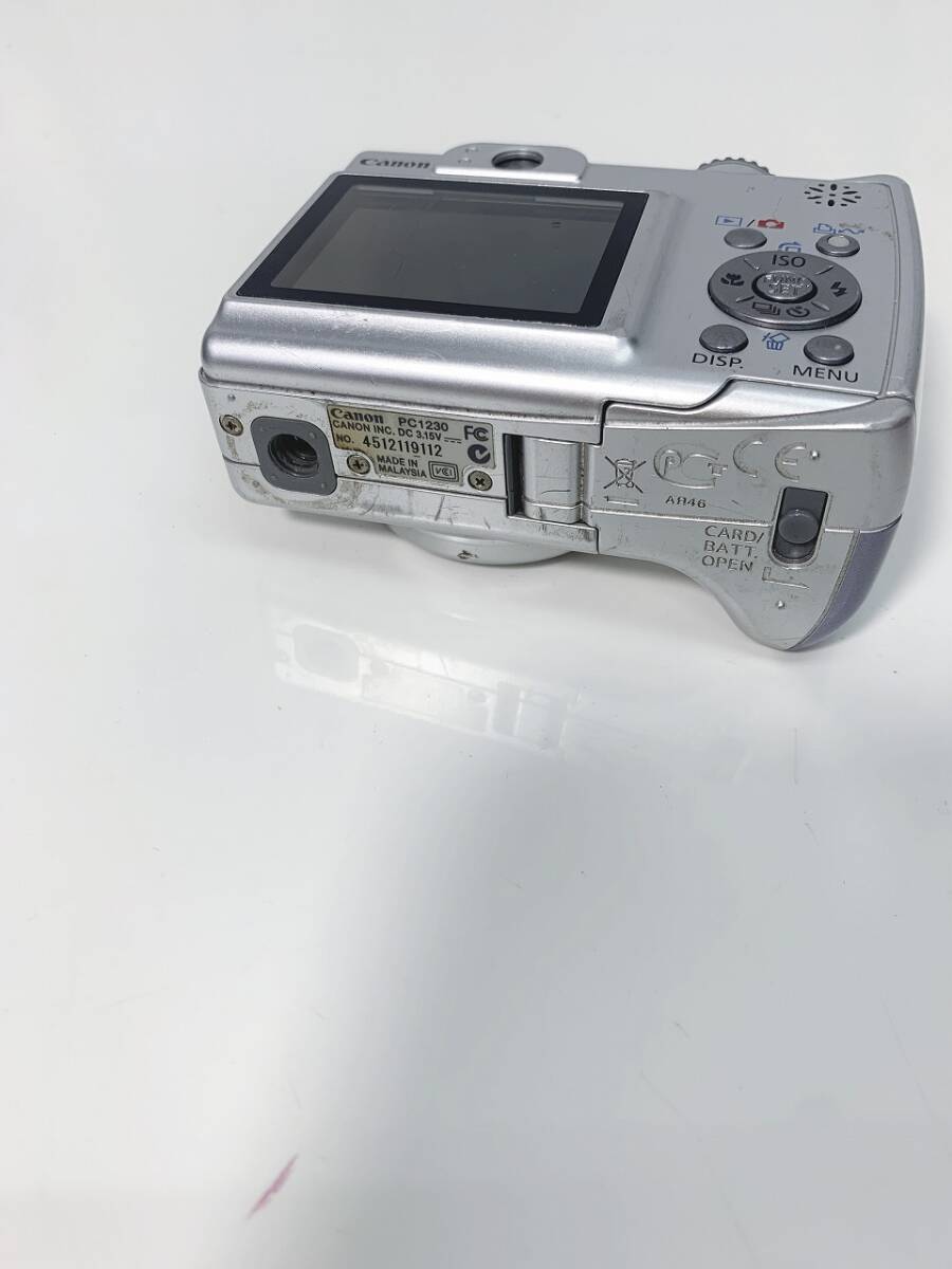 39n 60 Canon キャノン PowerShot A550 電池式 パワーショット カメラ コンパクトデジタルカメラ 動作品 単3電池式 SDカード付き 現状品_画像8