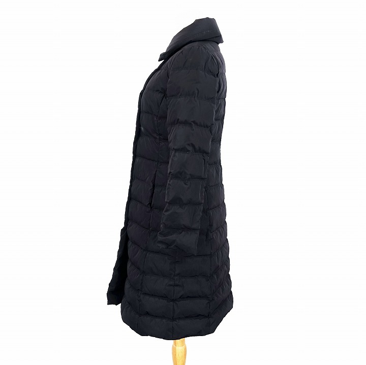  Armani koretsio-ni nylon turn-down collar down coat jacket blouson 38 black black 5