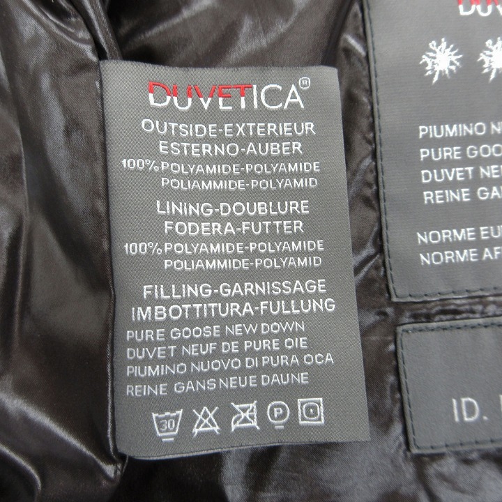  Duvetica DUVETICA Dionisio Dio nisio down jacket outer full Zip navy dark brown size 46