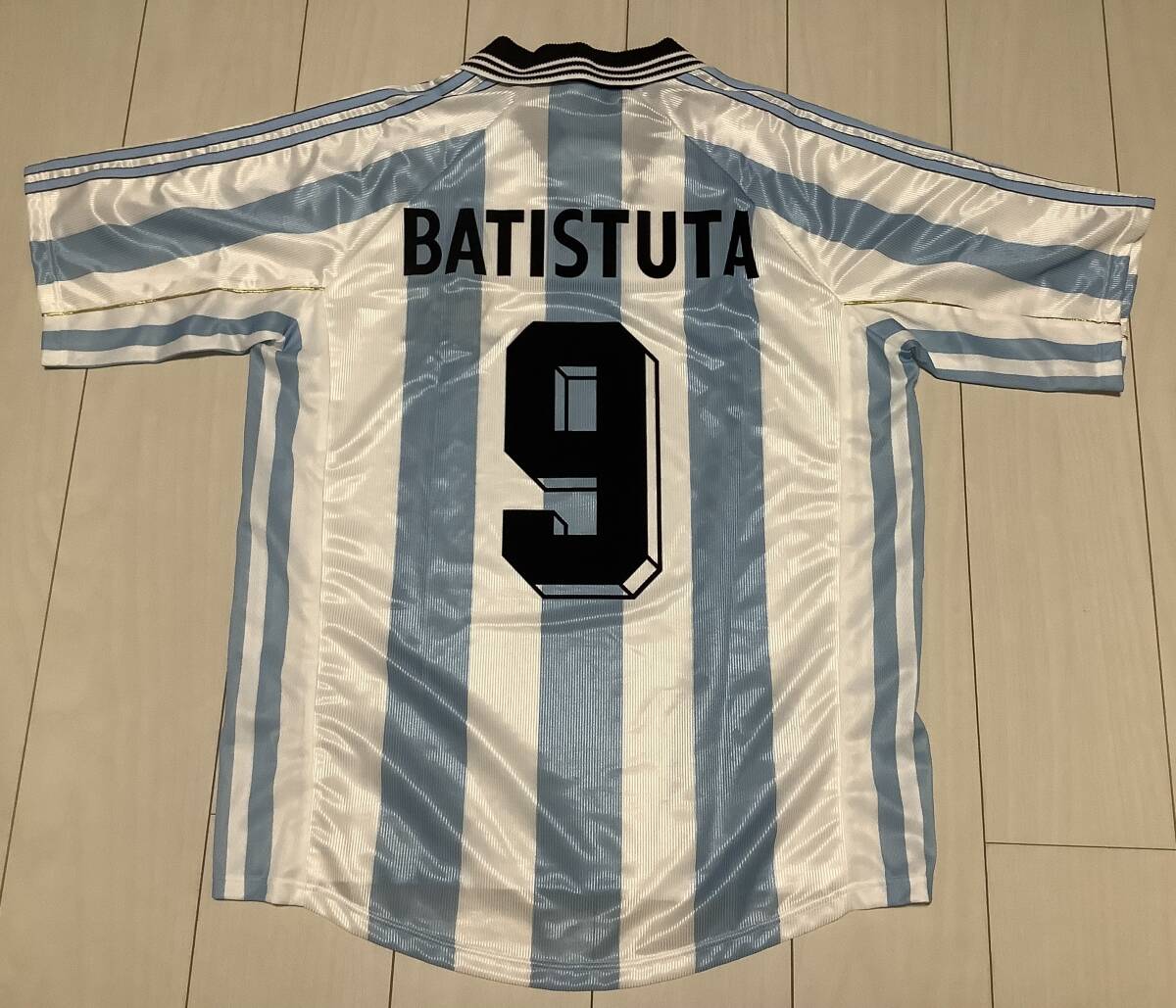 アディダス 1998 フランス ワールドカップ アルゼンチン代表 バティストゥータ ホーム ユニフォーム 未使用 98の画像2