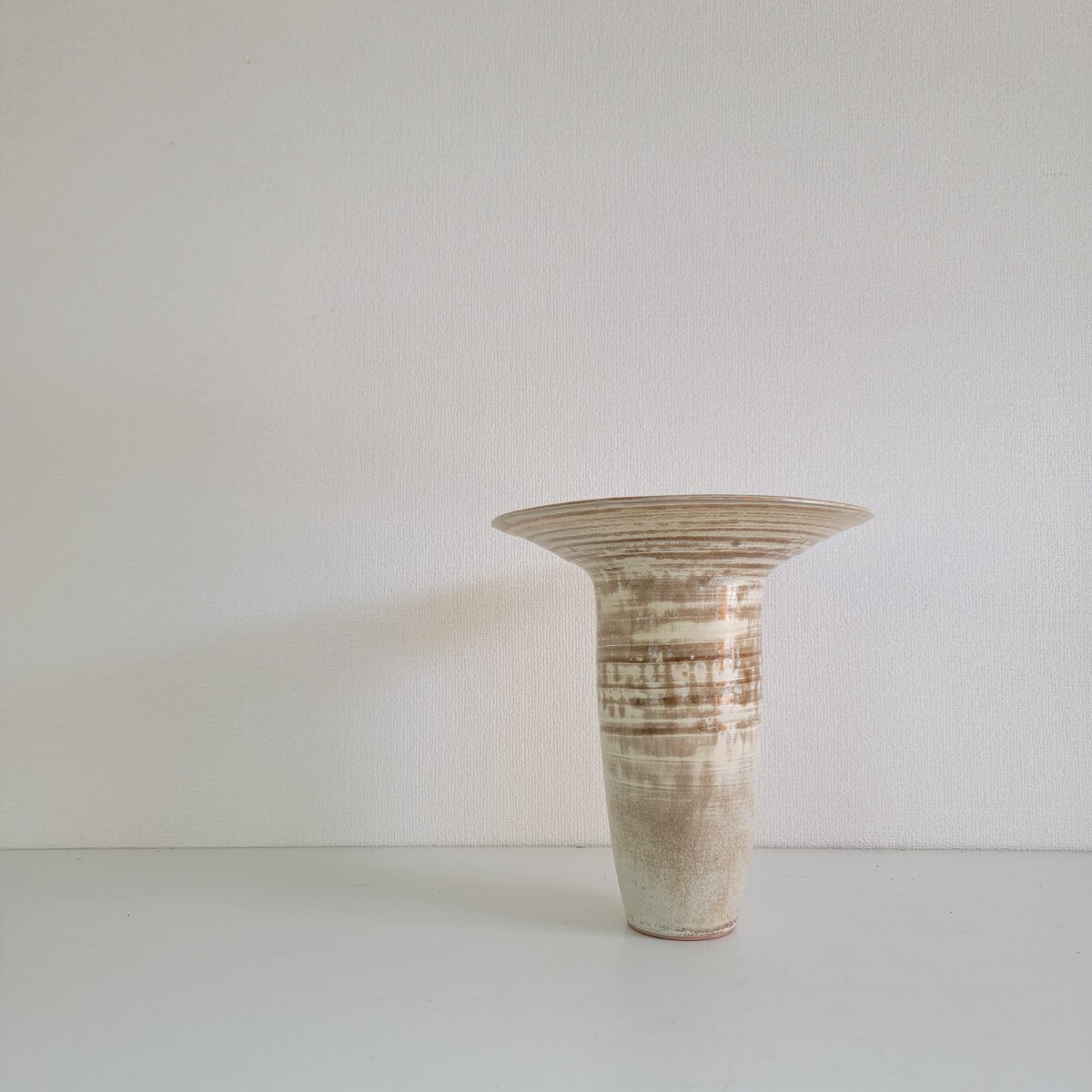 作家陶器 Japanese Vintage Flower Vase モダン 北欧 ミッドセンチュリー ヴィンテージ フラワーベース 花瓶 花器 インテリア 1783Vの画像10