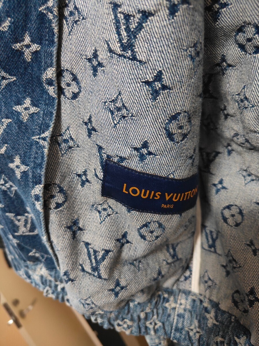 ★LOUIS VUITTON×NIGOモノグラムパッチワークデニムフーディの画像4