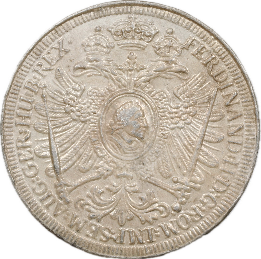 T63★ドイツ銀貨/1631年/ ドイツ ターラー銀貨/直径 約40.81㎜ 重量:約26.2gの画像1