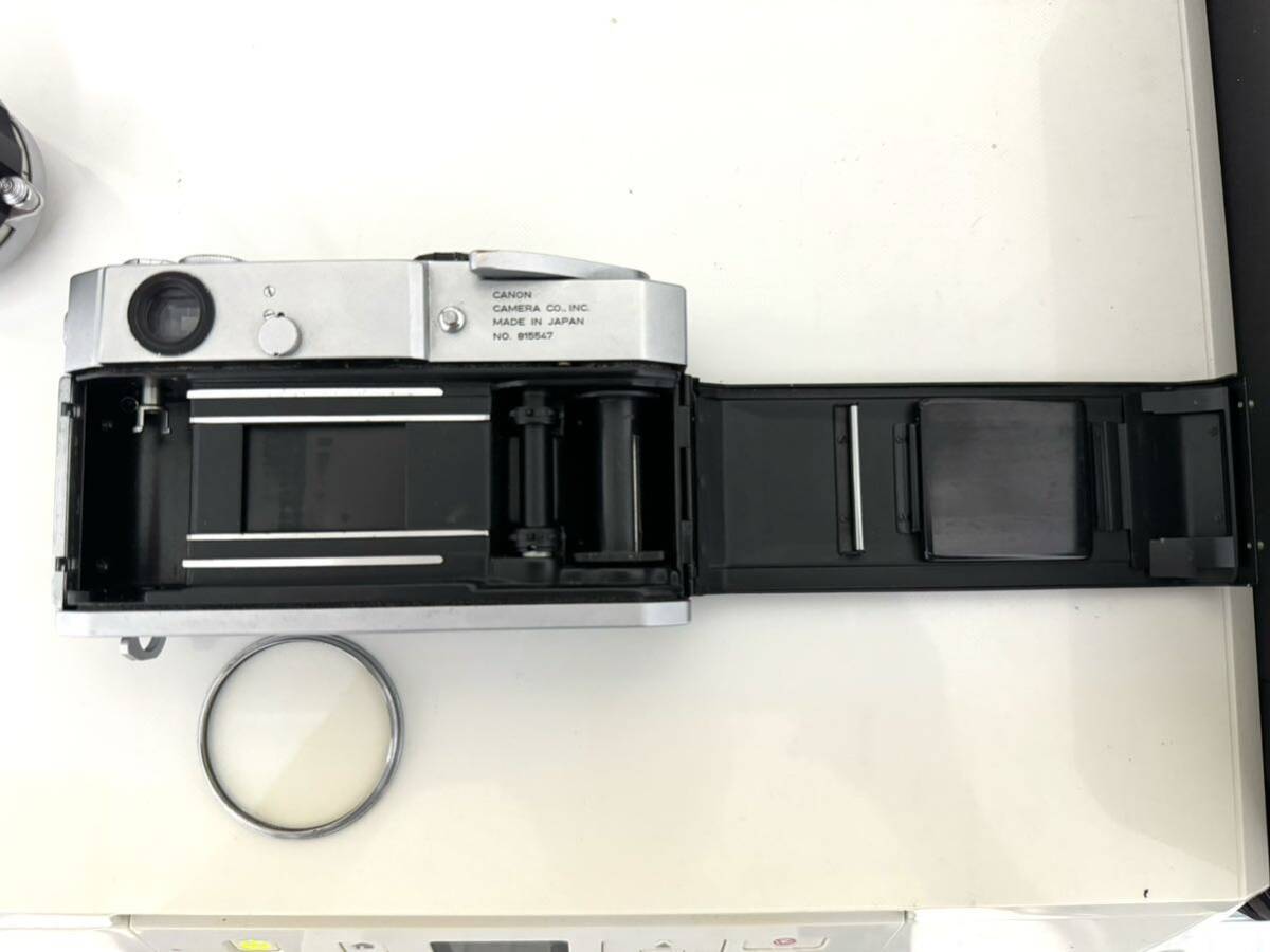 Canon キヤノン MODEL 7 レンジファインダーフィルムカメラ CANON LENS 50㎜ 1:1.4 シャッター タイマーOKの画像7