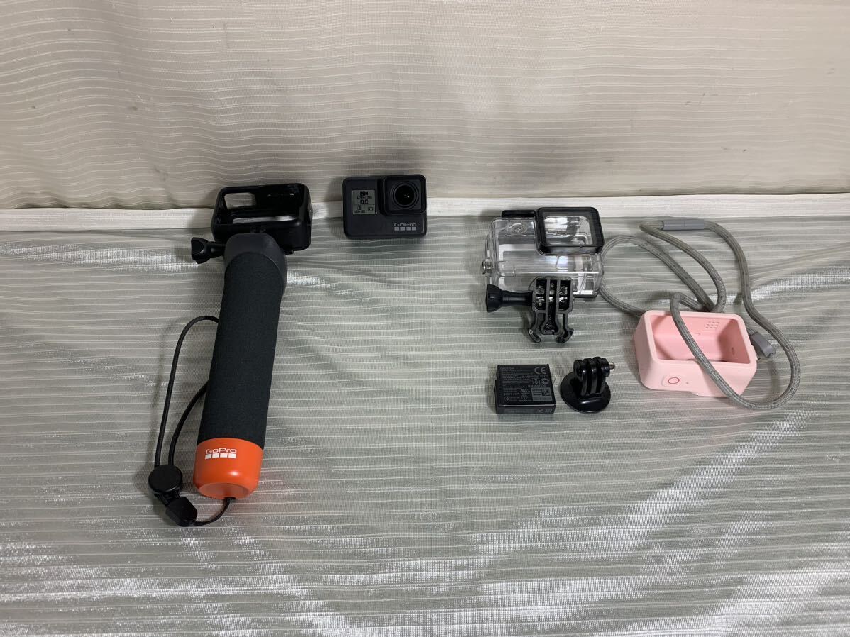 GoPro ゴープロ BLACK アクションカメラ HERO7 ビデオカメラ 付属品付き 光学機器 バッテリー 28-8の画像1