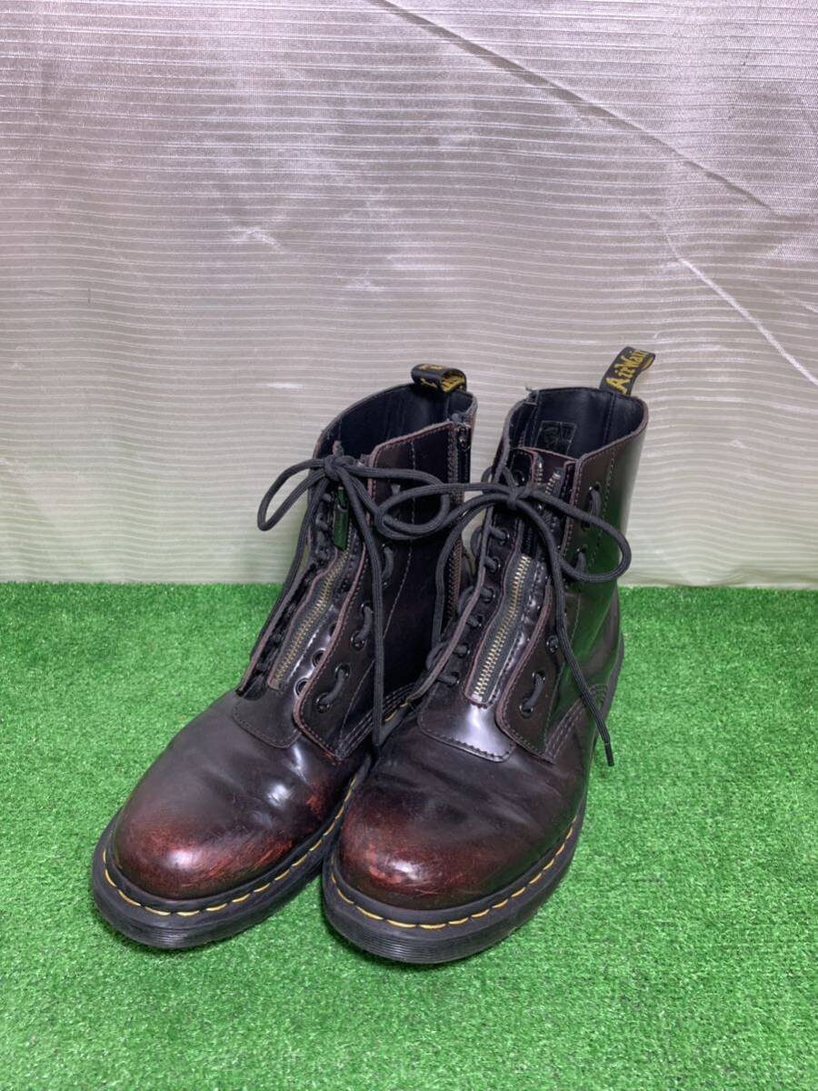 Dr.Martens ドクターマーチン 1460 8Eye Boot PASCAL FRONT ZIP UK9 チェリーレッド 8ホールブーツ メンズブーツ ファッション 靴 21-17の画像1