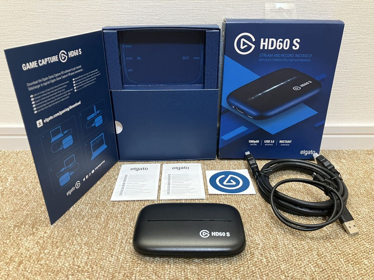 G538☆送料無料☆美品 elgato『HD60 S 外付け キャプチャカード』PS5 PS4/Pro Xbox One & OneS Switch twitch YouTube 対応 中古 ジャンク