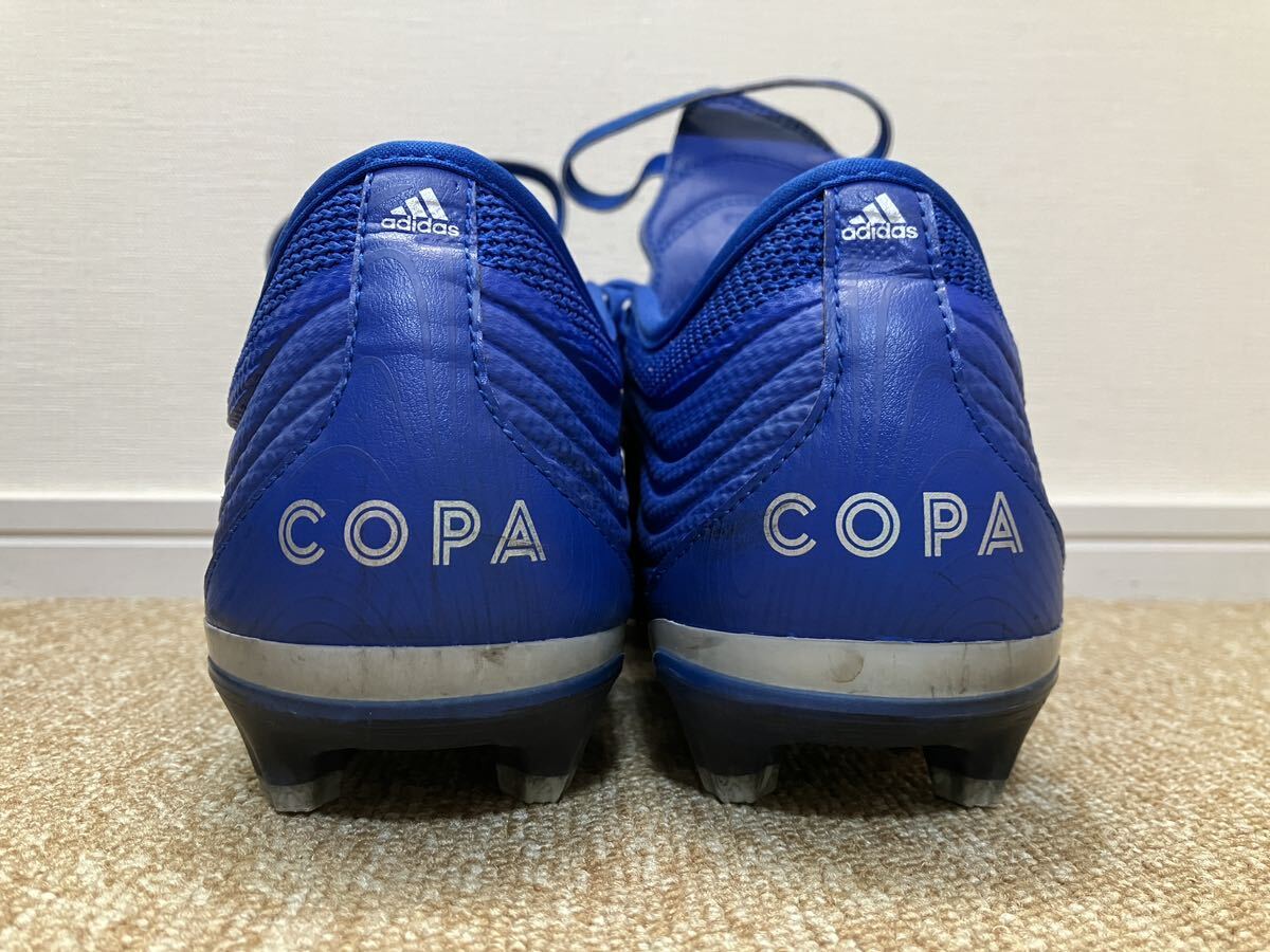 H126☆送料無料☆美品 adidas 26.5CM『FX0787 COPAGLORO 20.2 HG/AG』中古サッカースパイクシューズ アディダス コパグローロ 青 ブルーの画像10