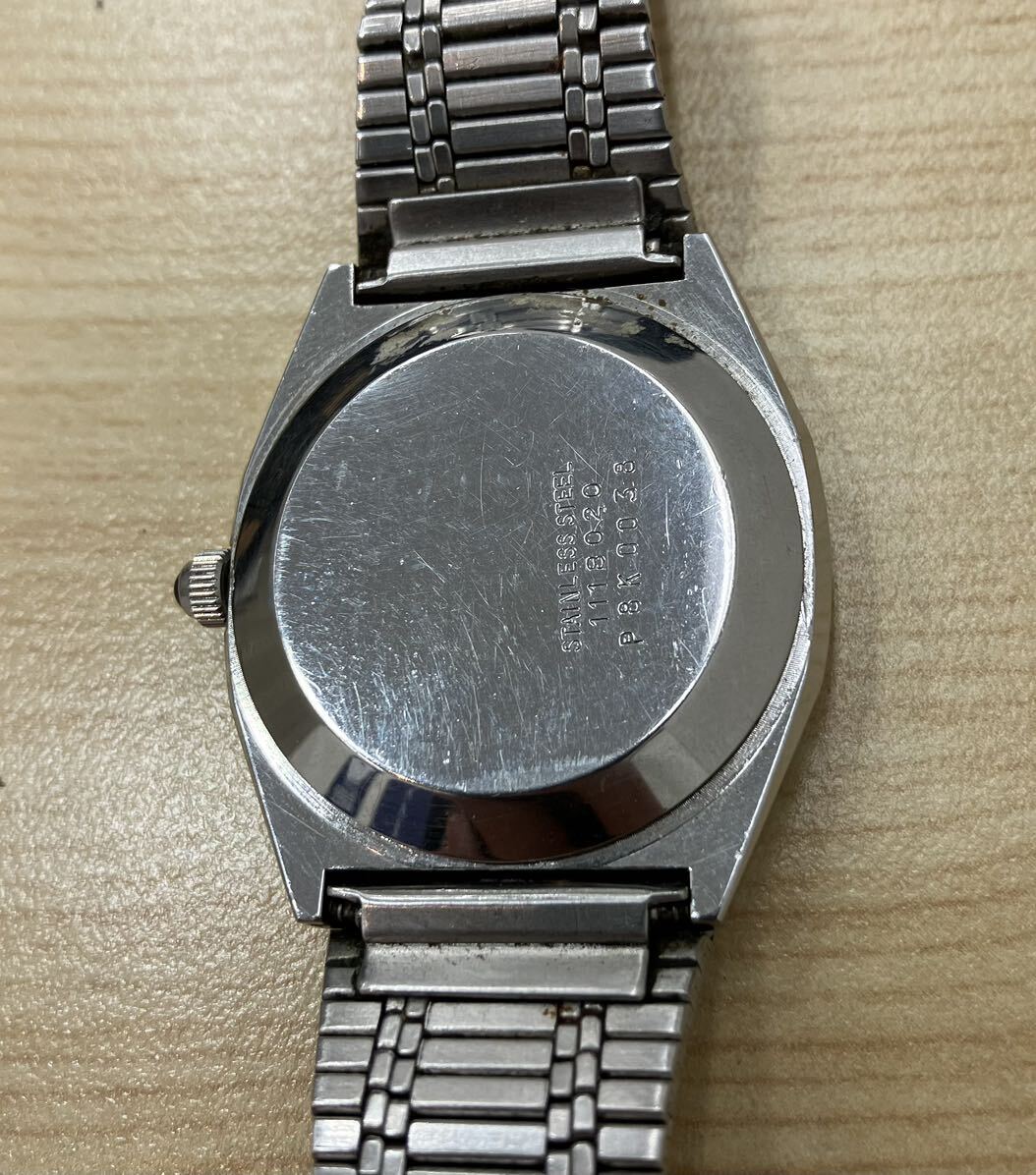 「H7070」TECHNOS テクノス PLAZA クオーツ 腕時計 稼働品 の画像9