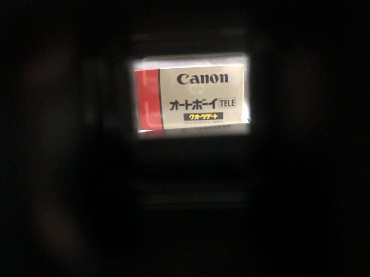 [T278]動作　Canon オートボーイテレ Autoboy TELE 35mm オートフォーカス コンパクトフィルムカメラ クォーツデート40/70mm 1:2.8/4.9_画像10